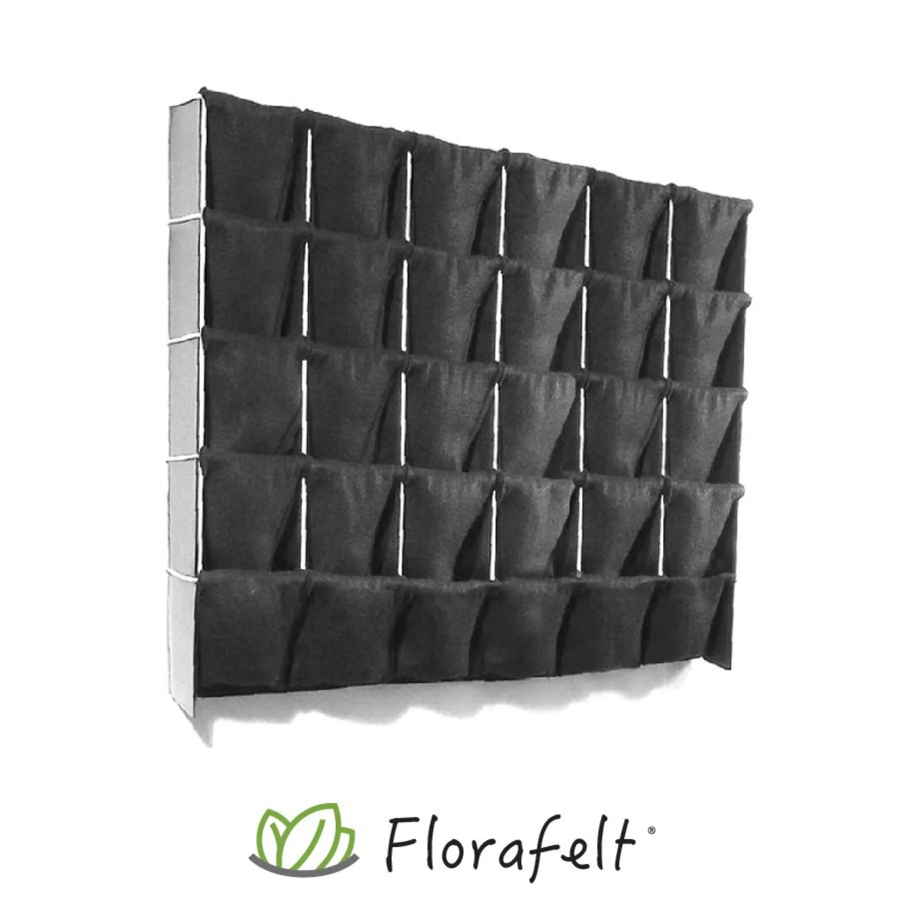 Florafelt Pro System Modular Living Wall Unit, Assembled